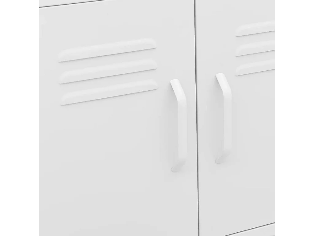 Armario de almacenamiento acero blanco 60x35x56 cm