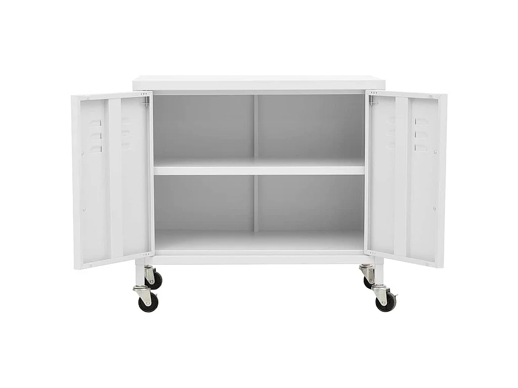 Armoire de rangement Blanc 60x35x56 cm Acier