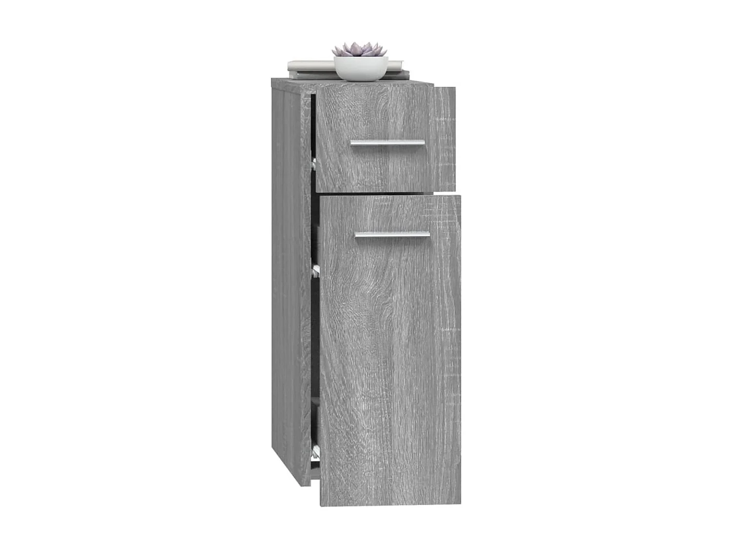 Apothekerskast 20x45,5x60 cm bewerkt hout grijs sonoma eiken