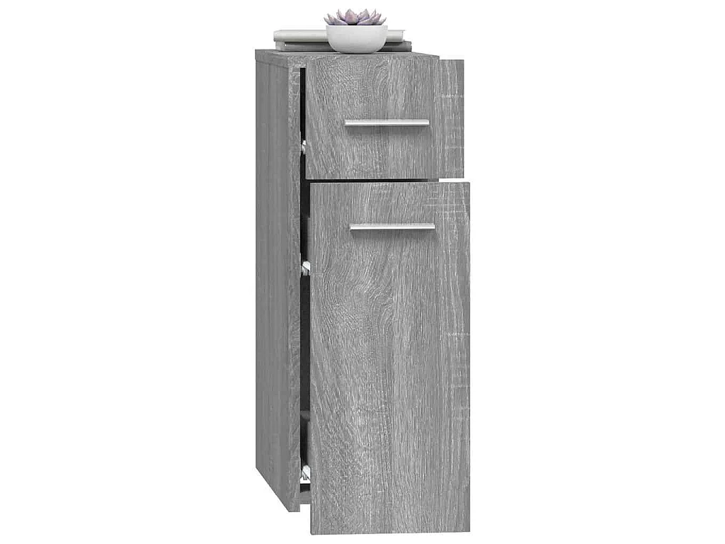 Apothekerskast 20x45,5x60 cm bewerkt hout grijs sonoma eiken