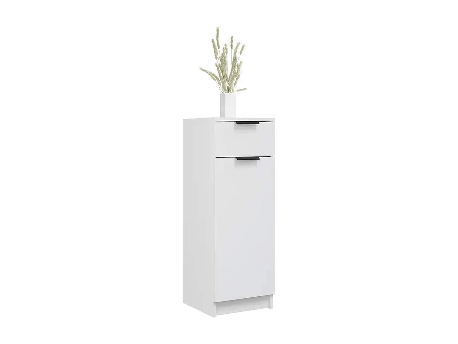 Armoire de salle de bain blanc 32x33,5x90 cm bois d'ingénierie