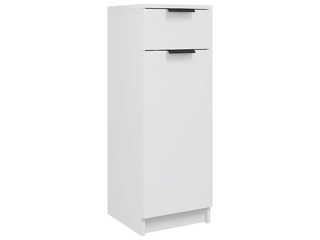 Armoire de salle de bain blanc 32x33,5x90 cm bois d'ingénierie