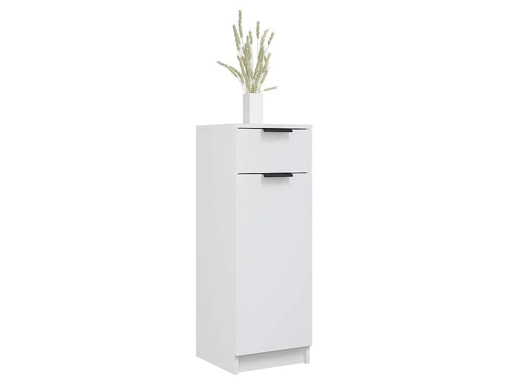 Armoire de salle de bain blanc 32x33,5x90 cm bois d'ingénierie