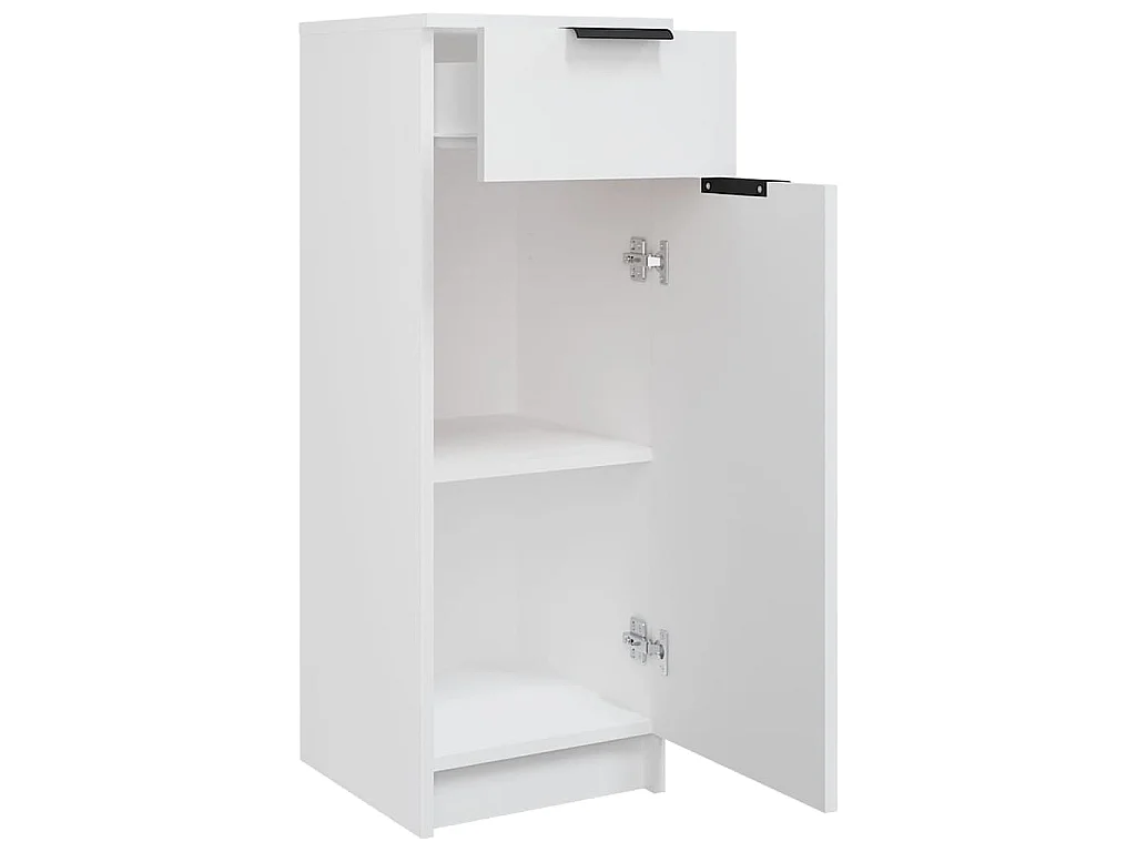 Armoire de salle de bain blanc 32x33,5x90 cm bois d'ingénierie