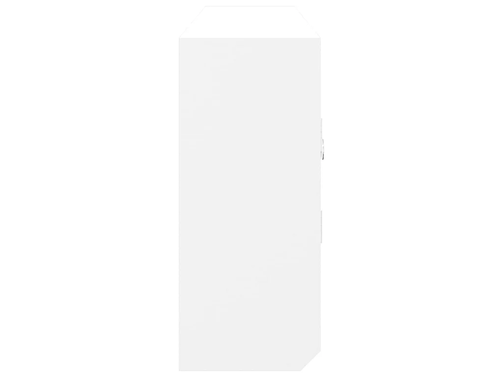 Armário de chaves 40x8,5x20 cm derivados de madeira/aço branco