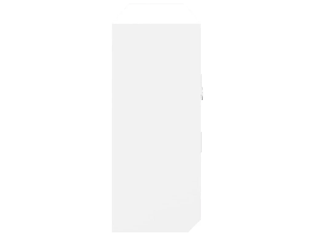 Armoire à clés Blanc 40x8,5x20 cm Bois d'ingénierie et acier