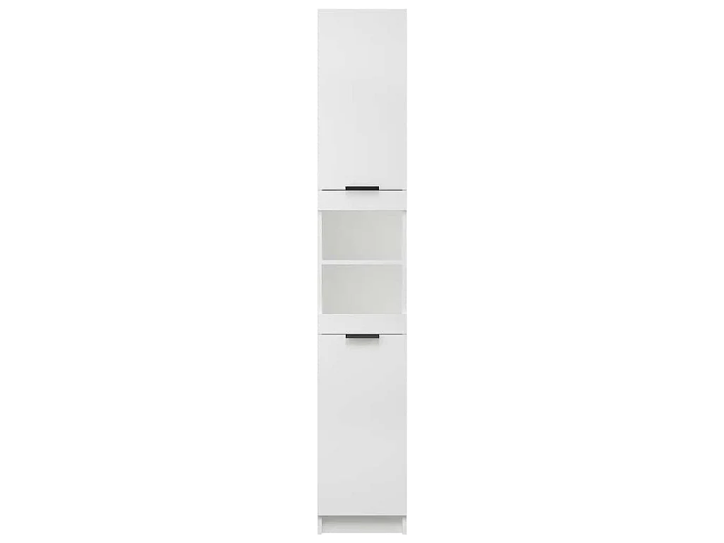 Armoire de salle de bain blanc 32x34x188,5 cm bois d'ingénierie
