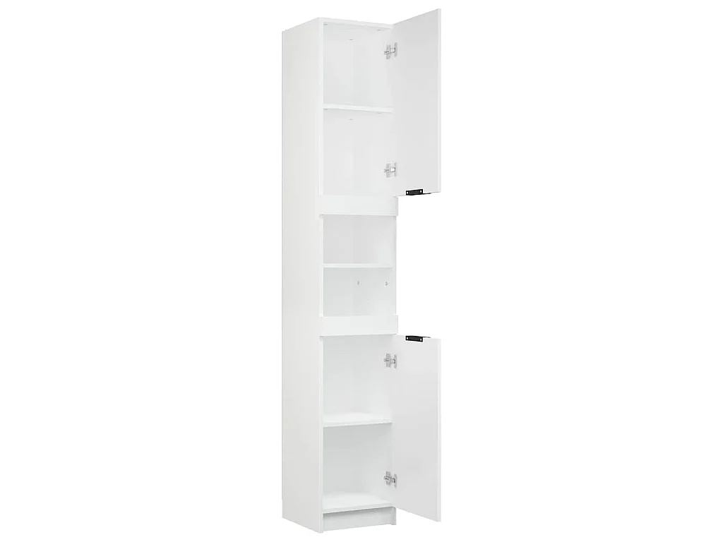 Armoire de salle de bain blanc 32x34x188,5 cm bois d'ingénierie