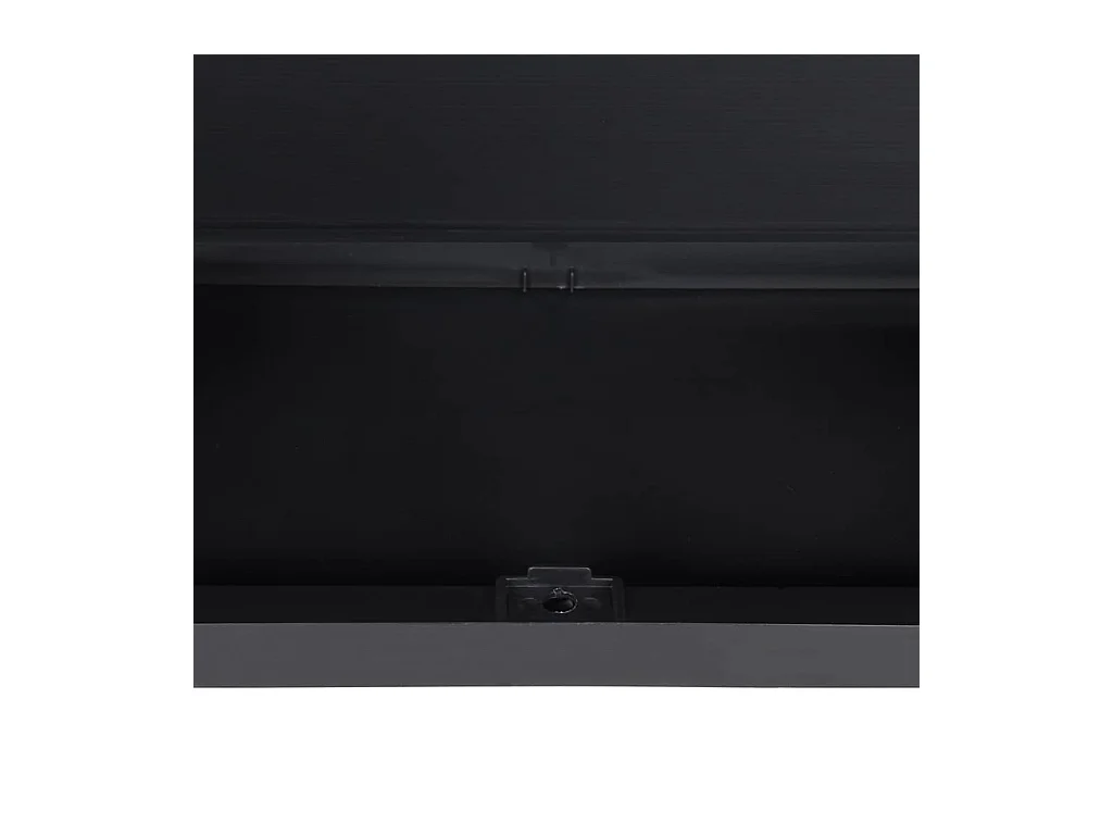 Armadio da Esterno Grigio e Nero 65x37x165 cm in PP