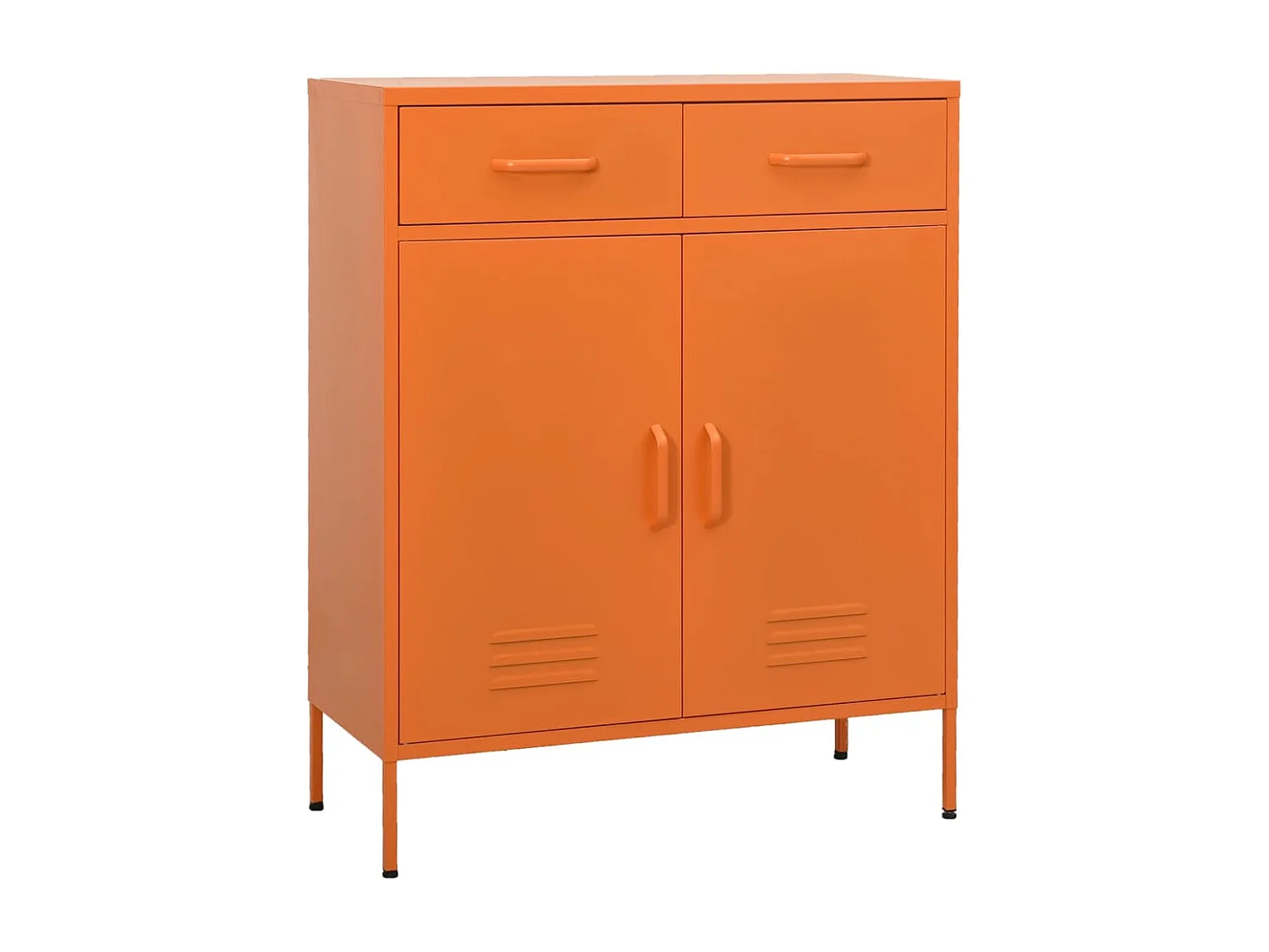 Lagerschrank Orange 80x35x101,5 cm Stahl