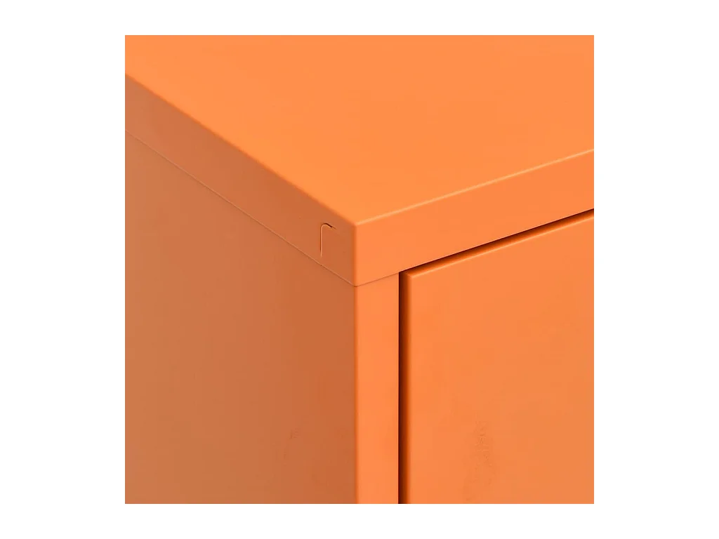 Lagerschrank Orange 80x35x101,5 cm Stahl