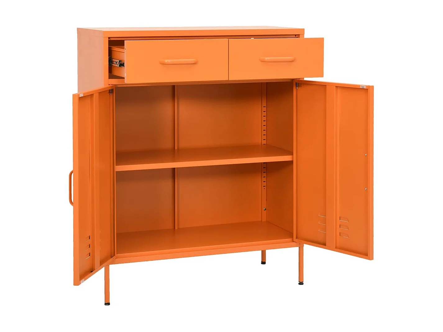 Armoire de rangement Orange 80x35x101,5 cm Acier