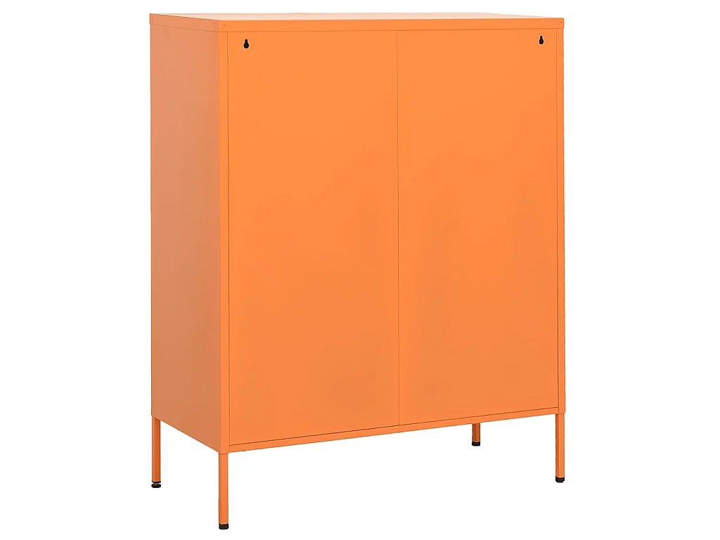 Opbergkast 80x35x101,5 cm staal oranje