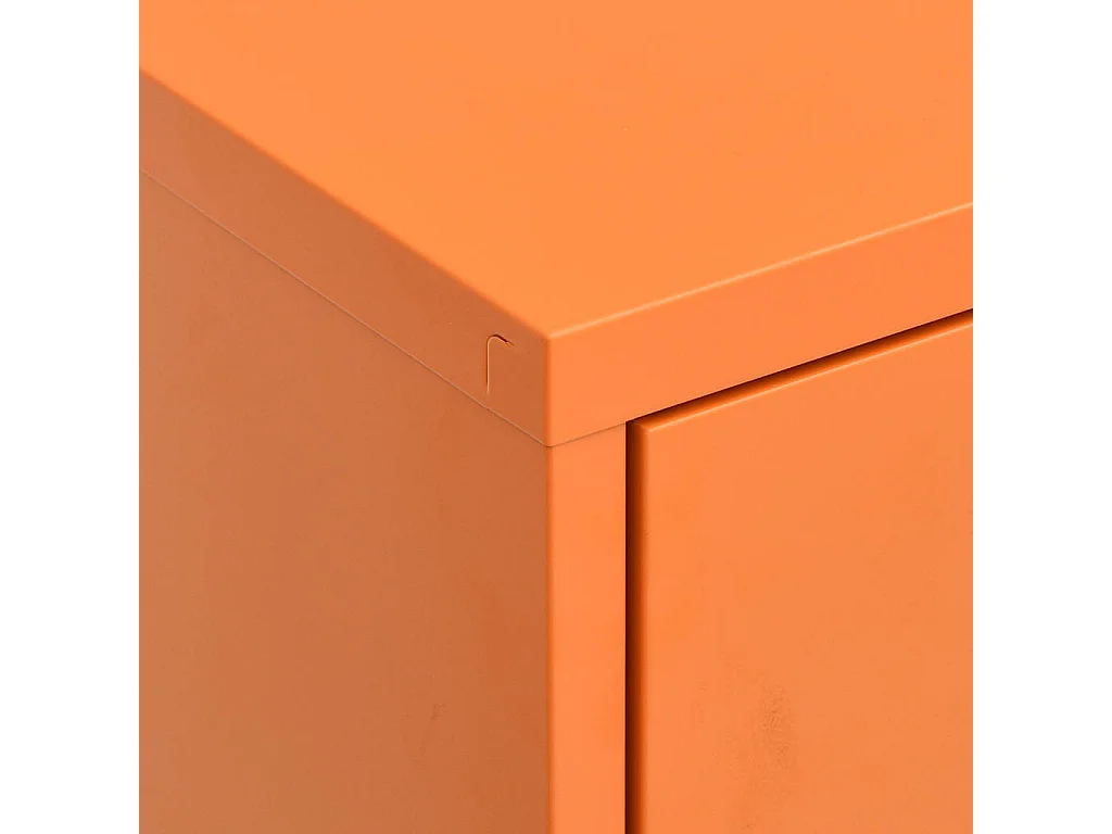 Opbergkast 80x35x101,5 cm staal oranje