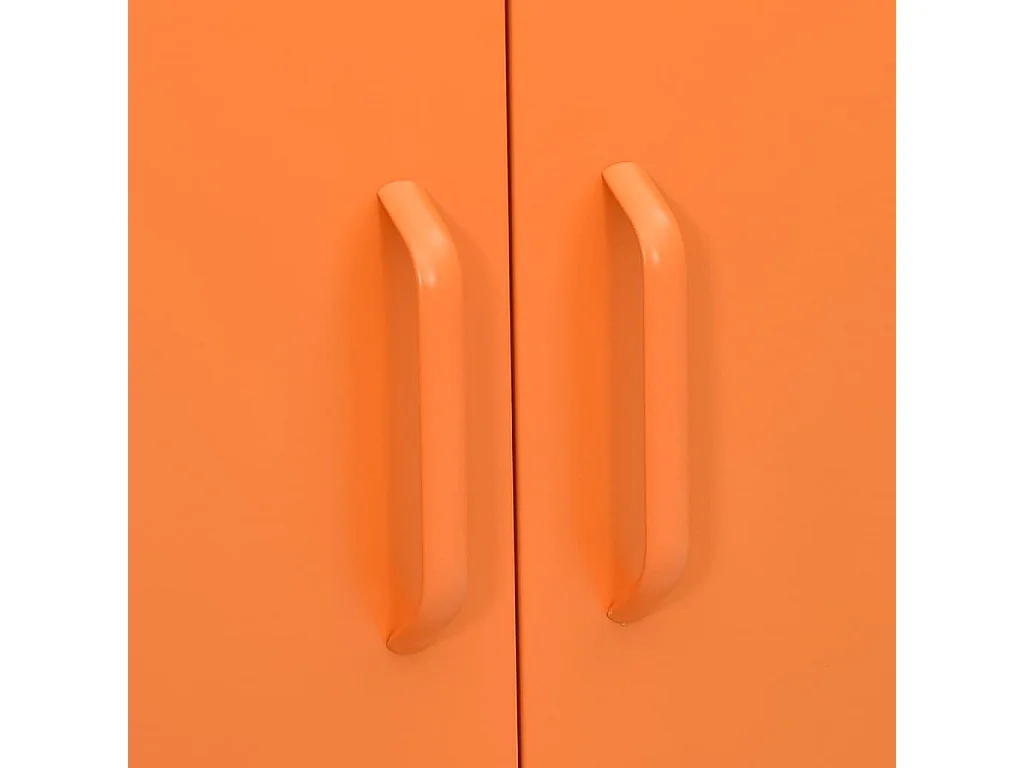 Opbergkast 80x35x101,5 cm staal oranje