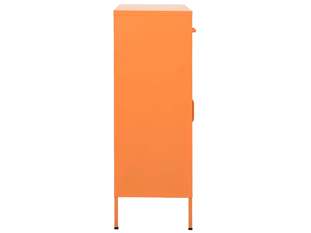 Opbergkast 80x35x101,5 cm staal oranje