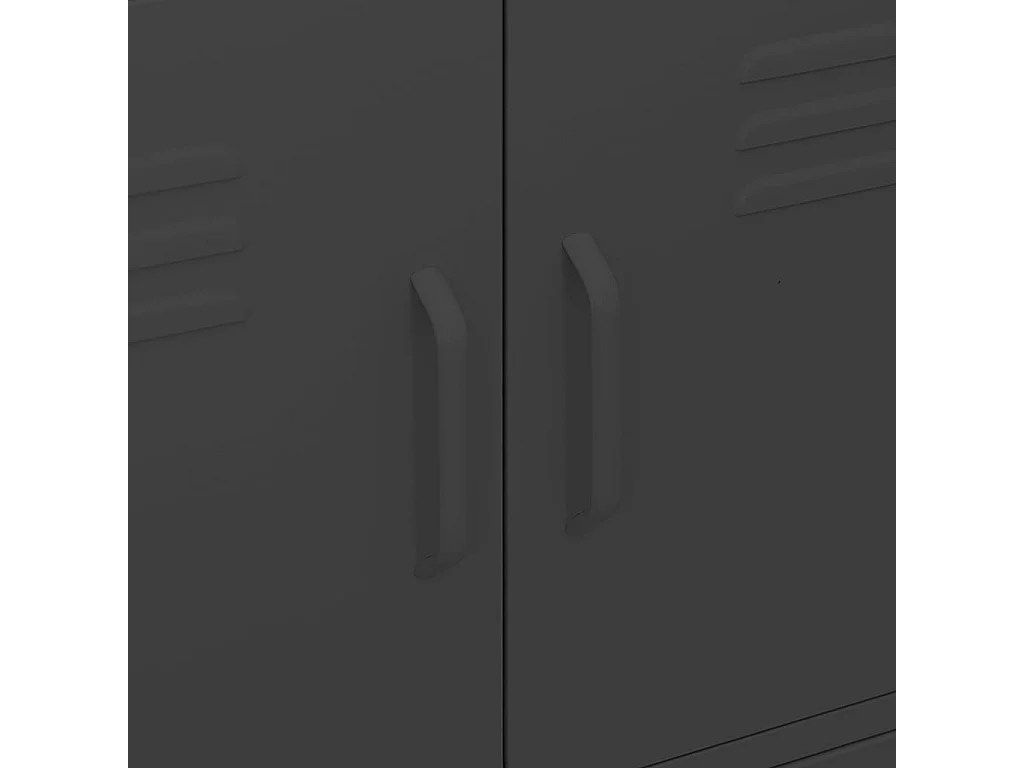 Armário de arrumação aço 80x35x101,5 cm preto