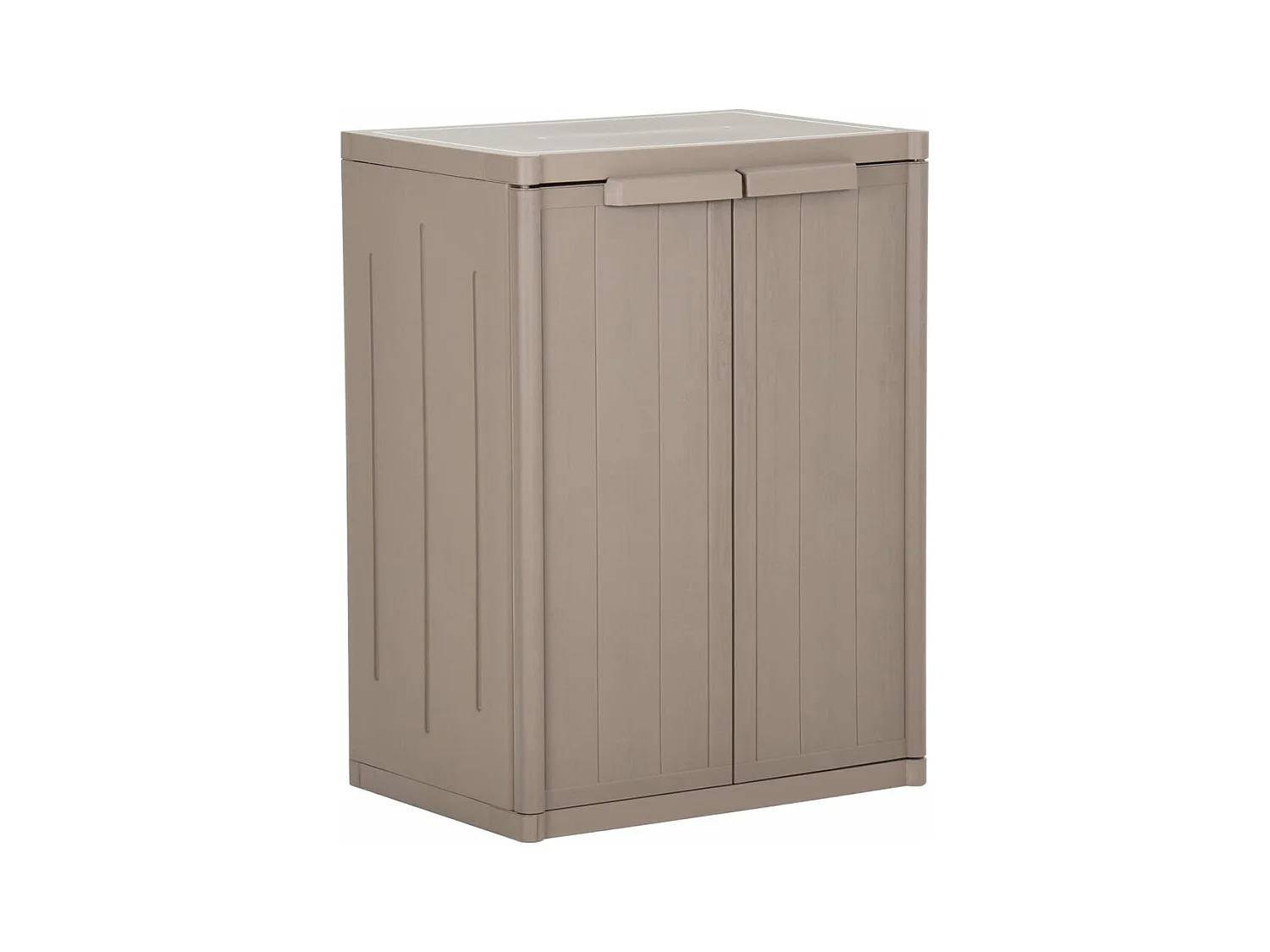 Armoire de rangement jardin Marron 65x45x88cm PP Aspect de bois