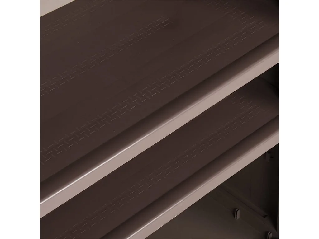 Gartenschrank Braun 65x45x88 cm PP Holz-Optik