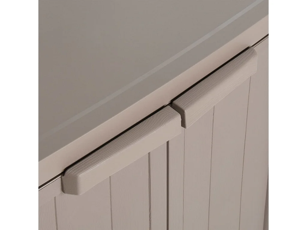 Armoire de rangement jardin Marron 65x45x88cm PP Aspect de bois