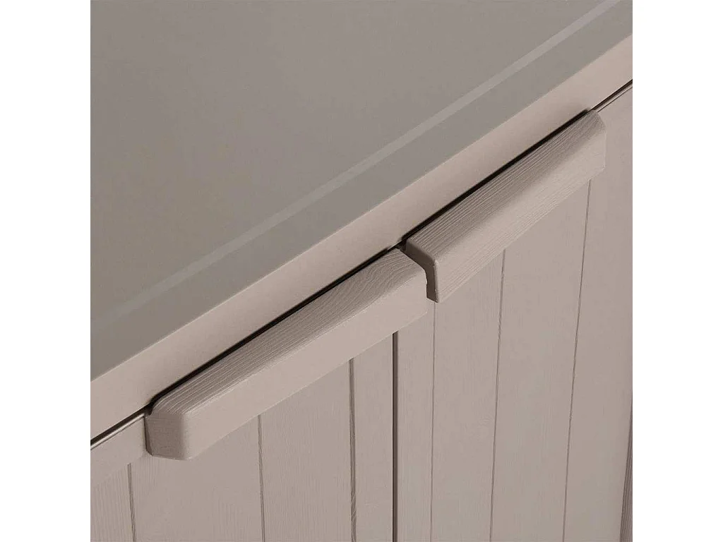 Armoire de rangement jardin Marron 65x45x88cm PP Aspect de bois