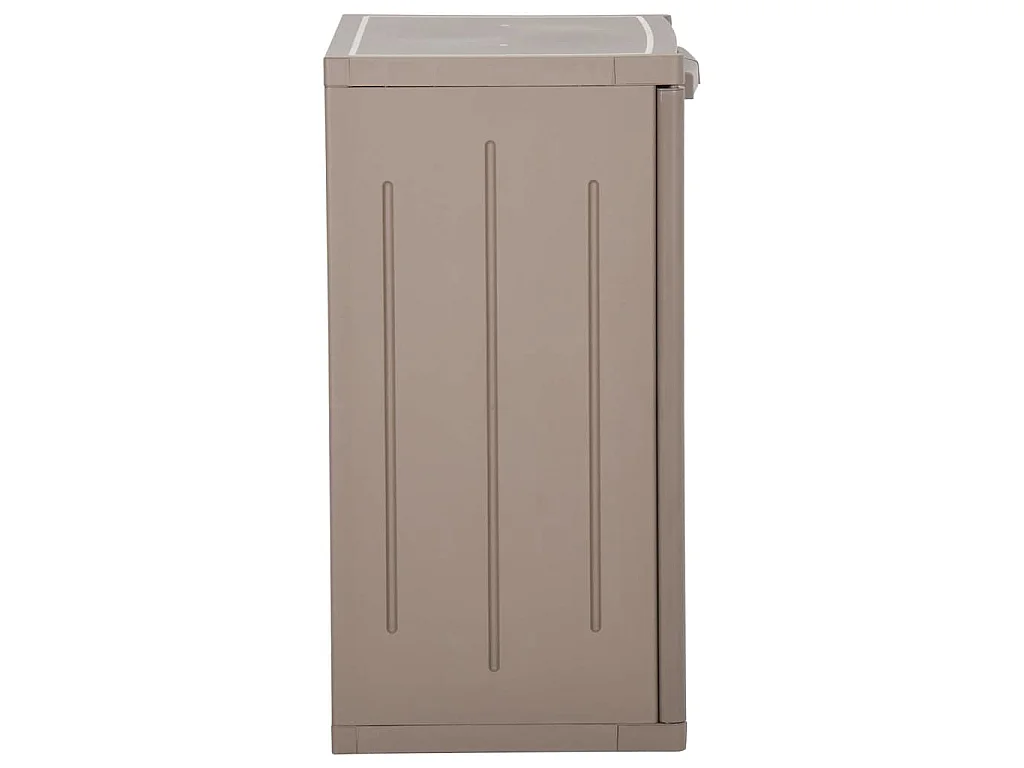 Armoire de rangement jardin Marron 65x45x88cm PP Aspect de bois