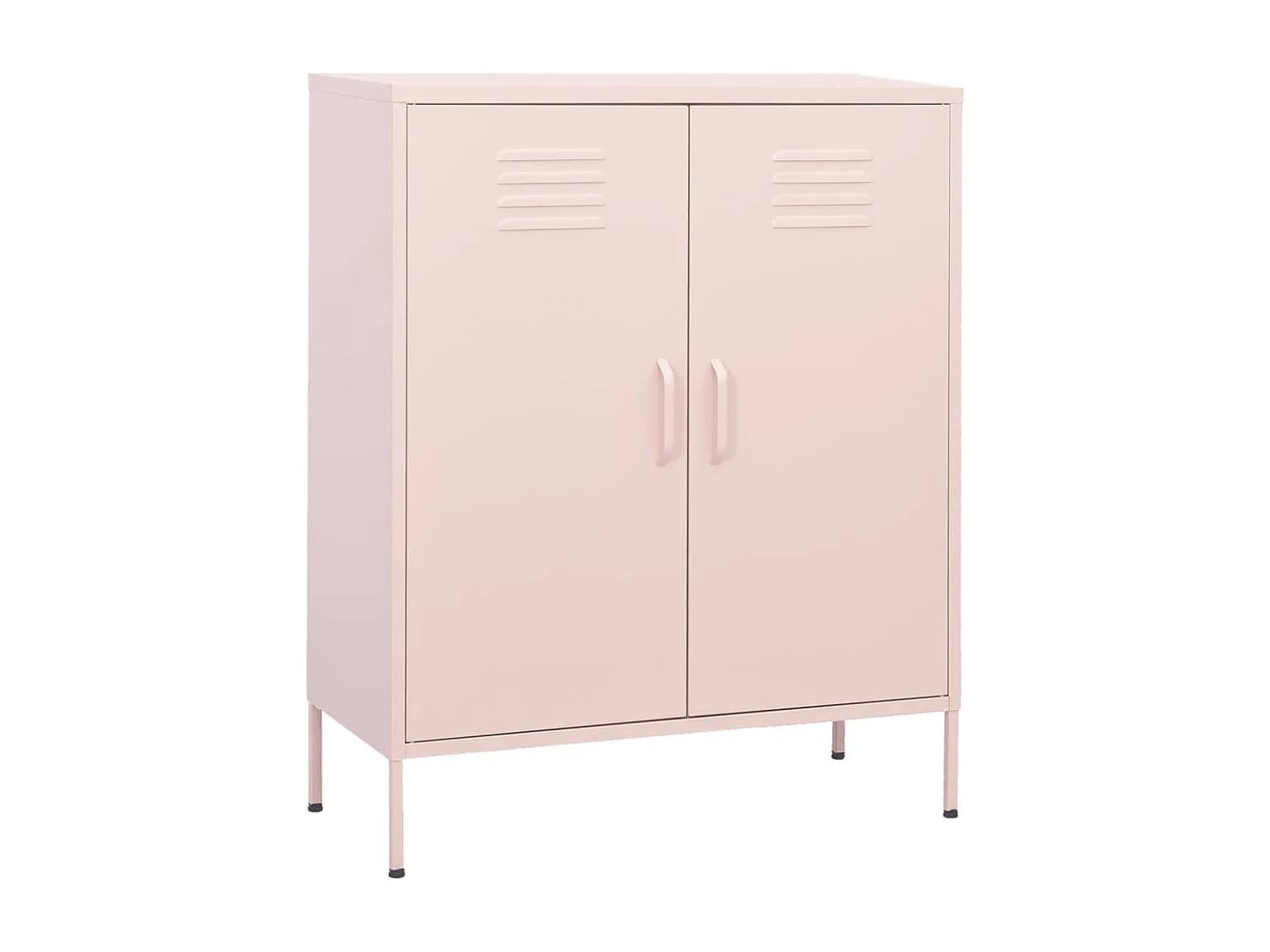 Opbergkast 80x35x101,5 cm staal roze