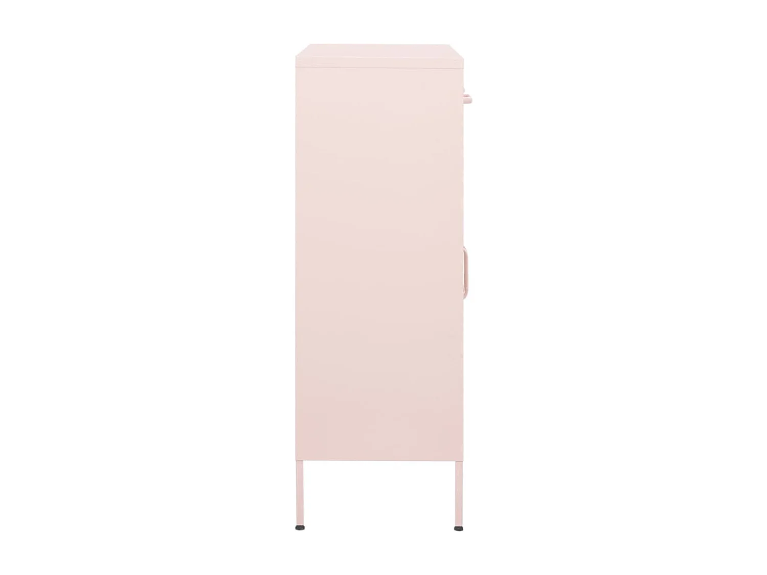 Opbergkast 80x35x101,5 cm staal roze