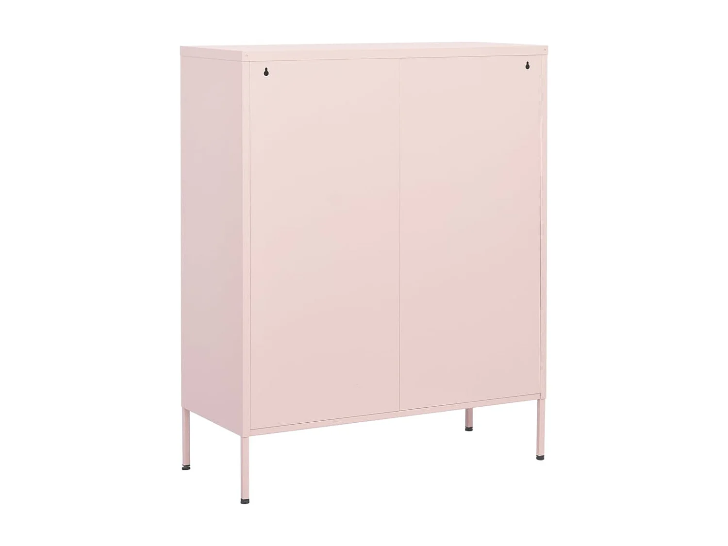 Opbergkast 80x35x101,5 cm staal roze