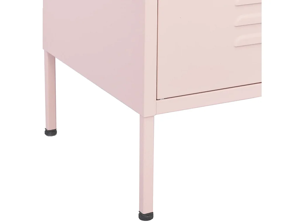 Opbergkast 80x35x101,5 cm staal roze