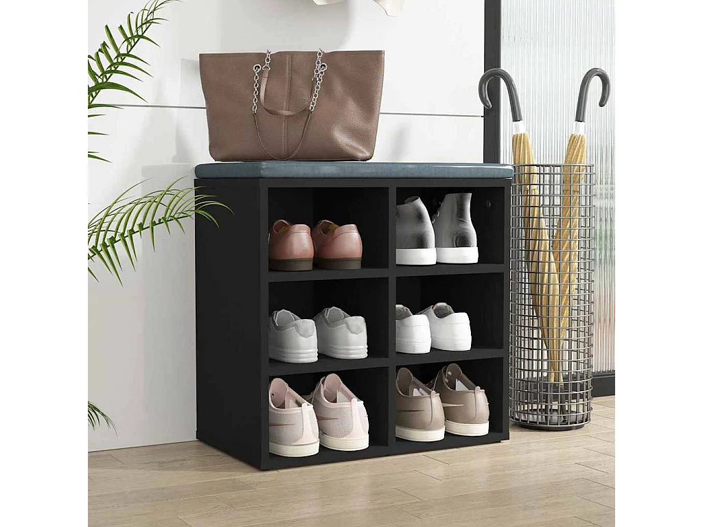 Sapateira 52,5x30x50 cm preto