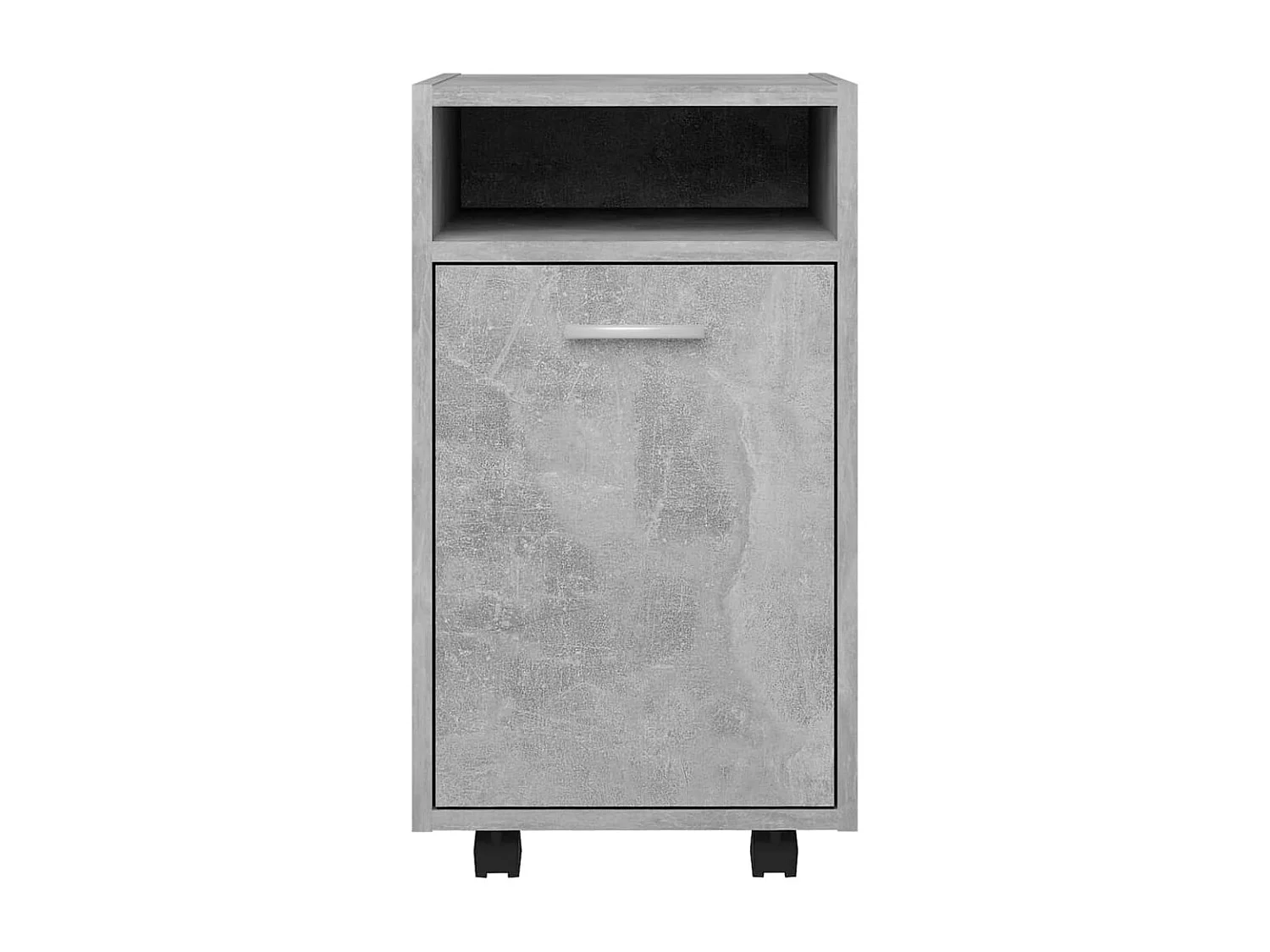 Armoire latérale et roues Gris béton 33x38x60cm Bois ingénierie