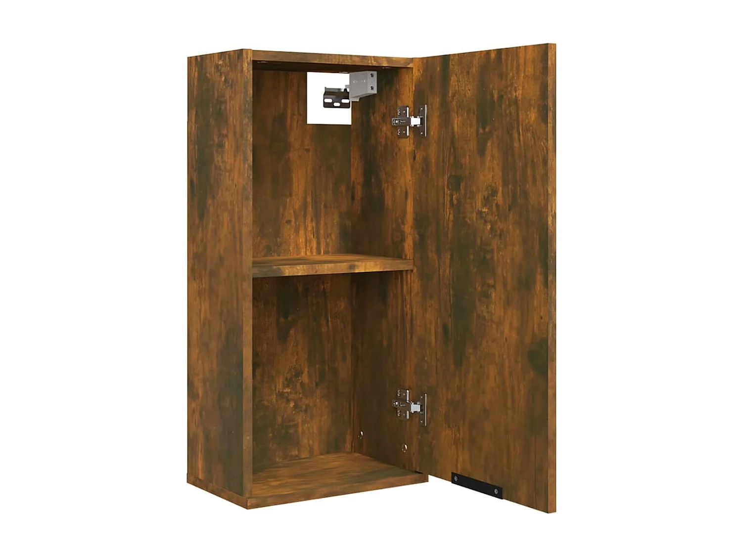 Badkamerkast wandgemonteerd 32x20x67 cm gerookt eikenkleurig
