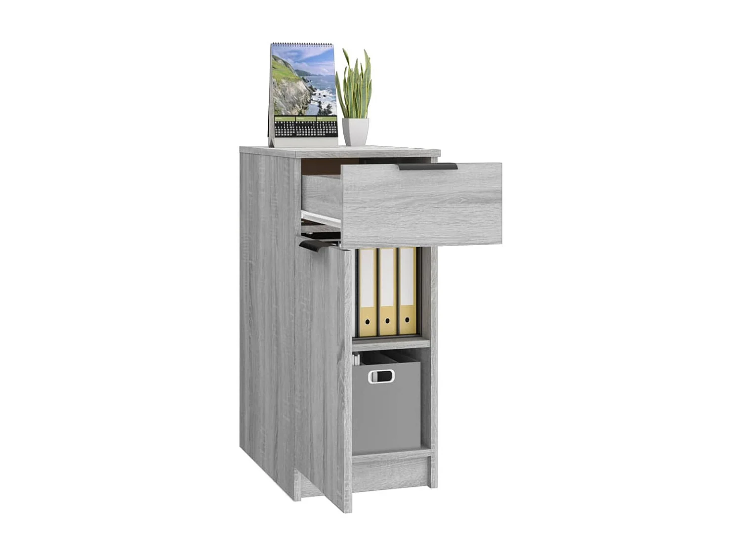 Armoire de bureau Sonoma gris 33,5x50x75 cm Bois d'ingénierie
