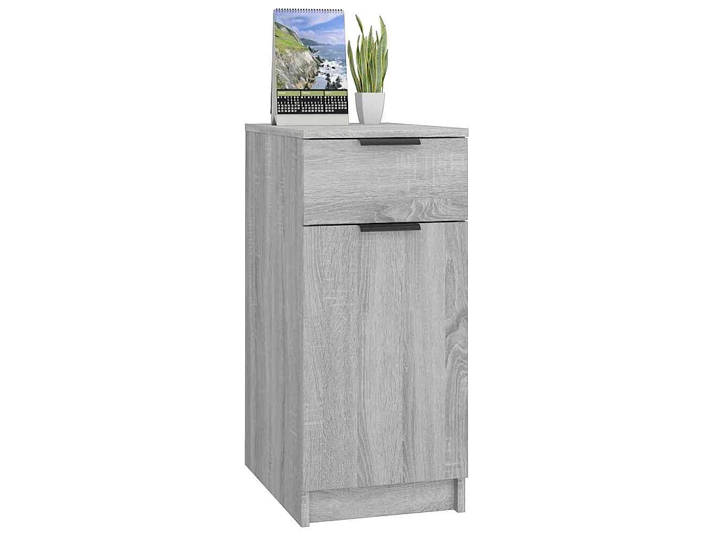 Schreibtischschrank Grau Sonoma 33,5x50x75 cm Holzwerkstoff