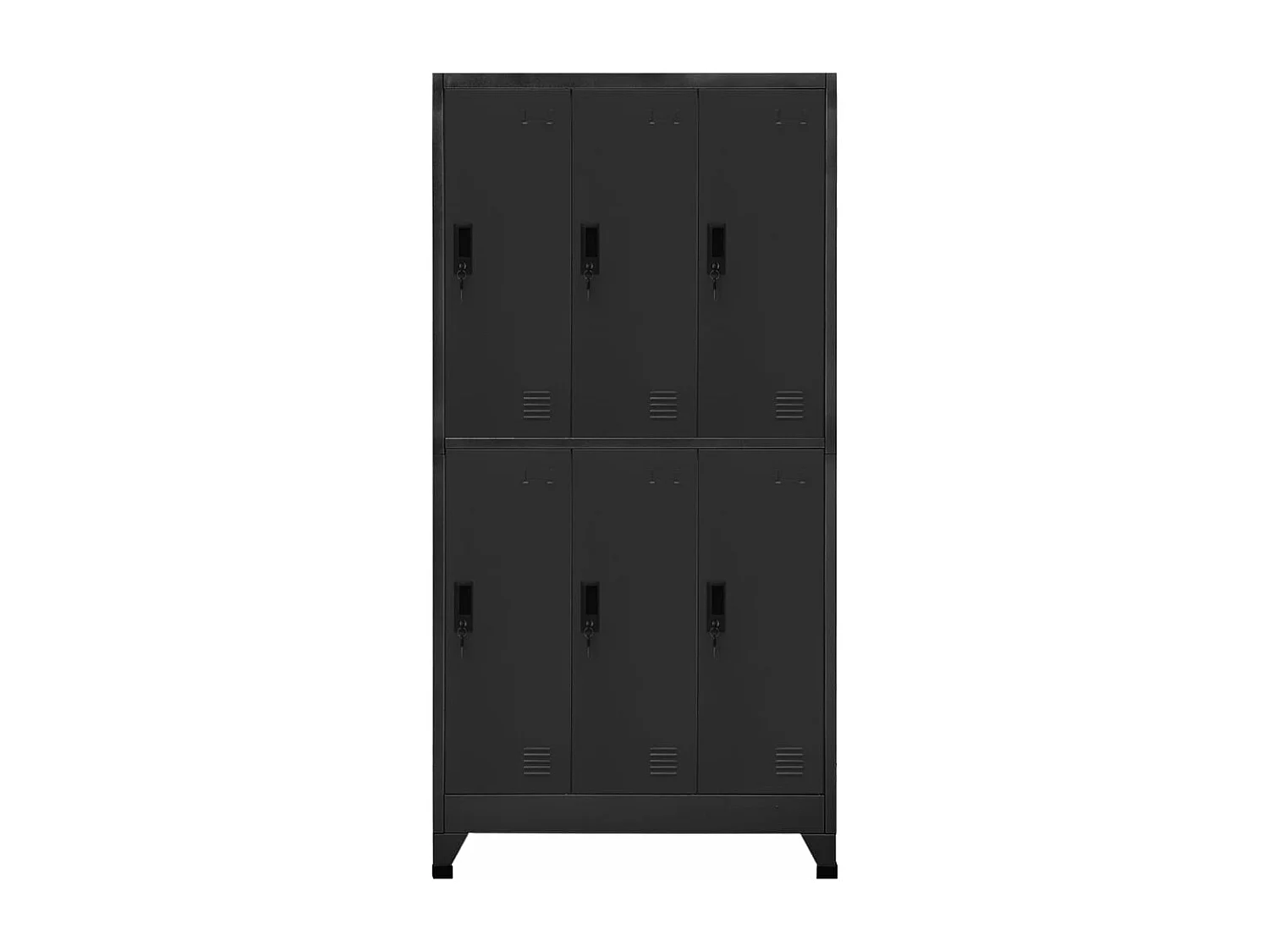 Schließfachschrank Anthrazit 90x45x180 cm Stahl