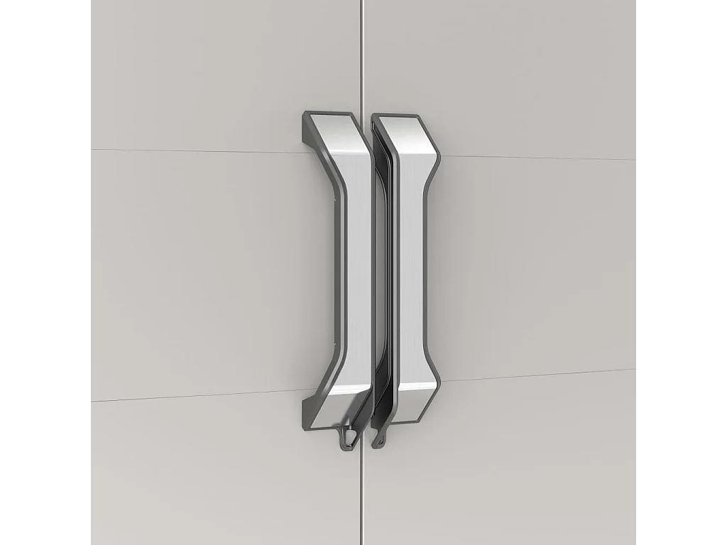 Opbergkast met schappen Gear 182 cm zwart en grijs