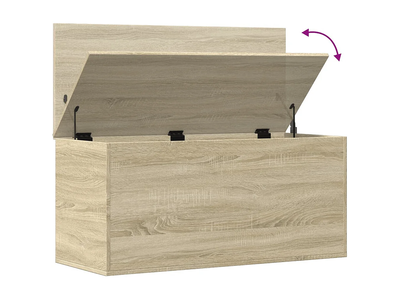 Contenitore Rovere Sonoma 100x42x46 cm Legno Multistrato