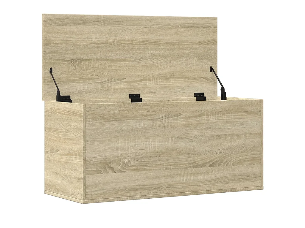 Boîte de rangement chêne sonoma 100x42x46 cm bois d'ingénierie