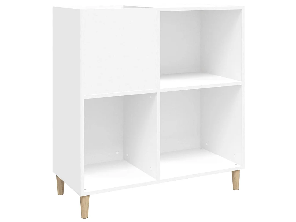 Plattenschrank Weiß 84,5x38x89 cm Holzwerkstoff