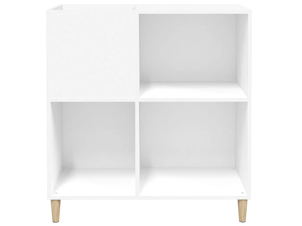 Plattenschrank Weiß 84,5x38x89 cm Holzwerkstoff
