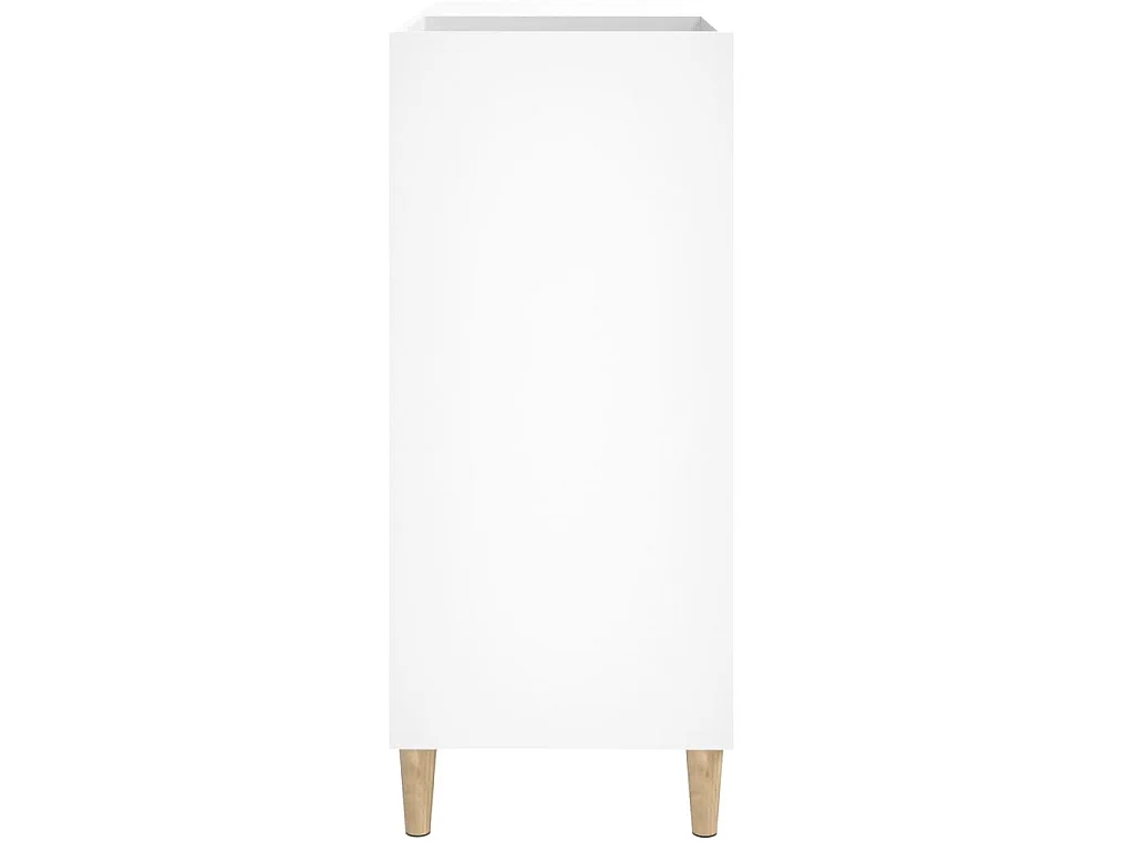 Platenkast 84,5x38x89 cm bewerkt hout wit