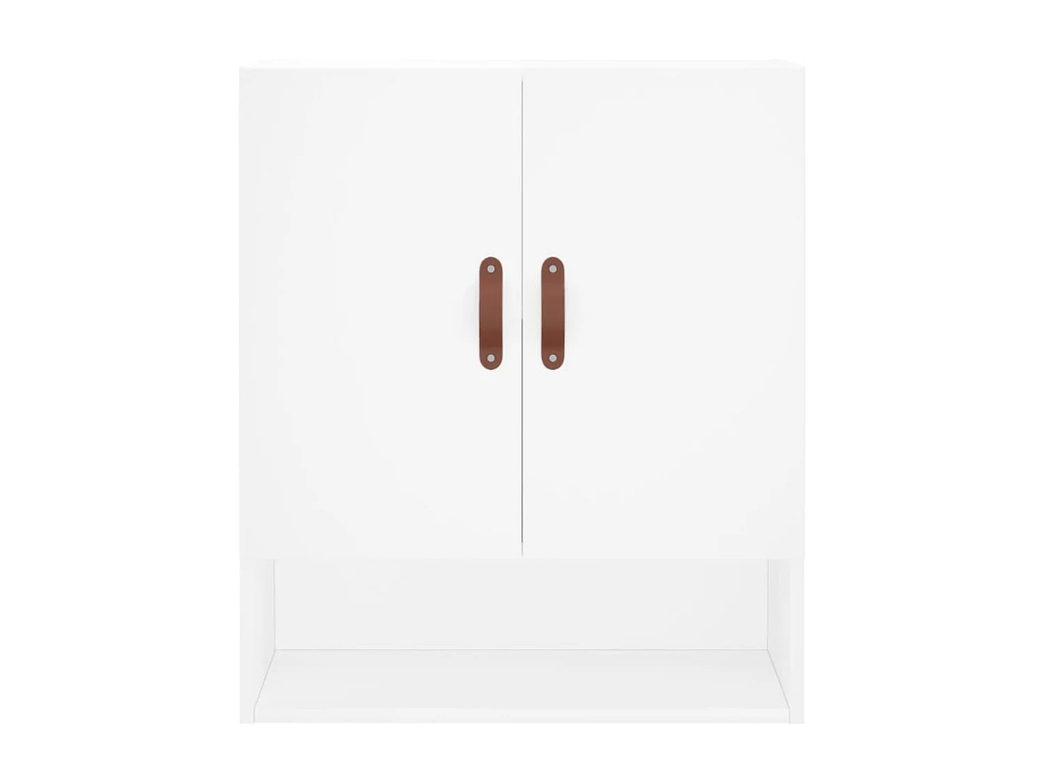 Wandkast 60x31x70 cm bewerkt hout wit