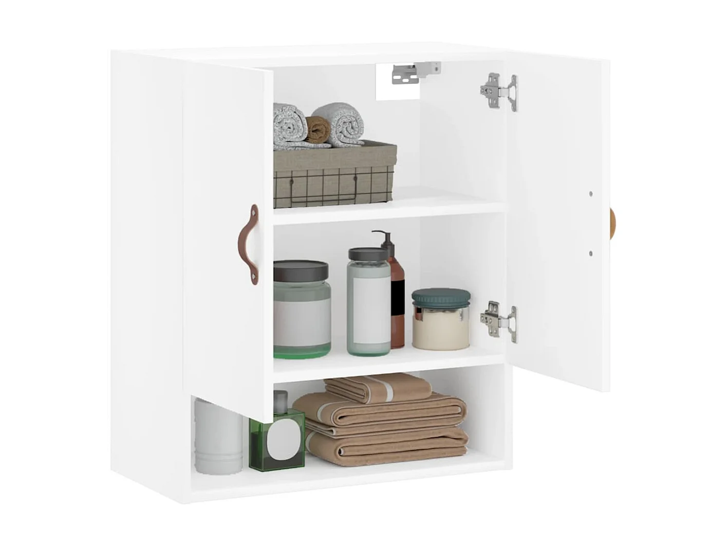 Armoire murale blanc 60x31x70 cm bois d'ingénierie
