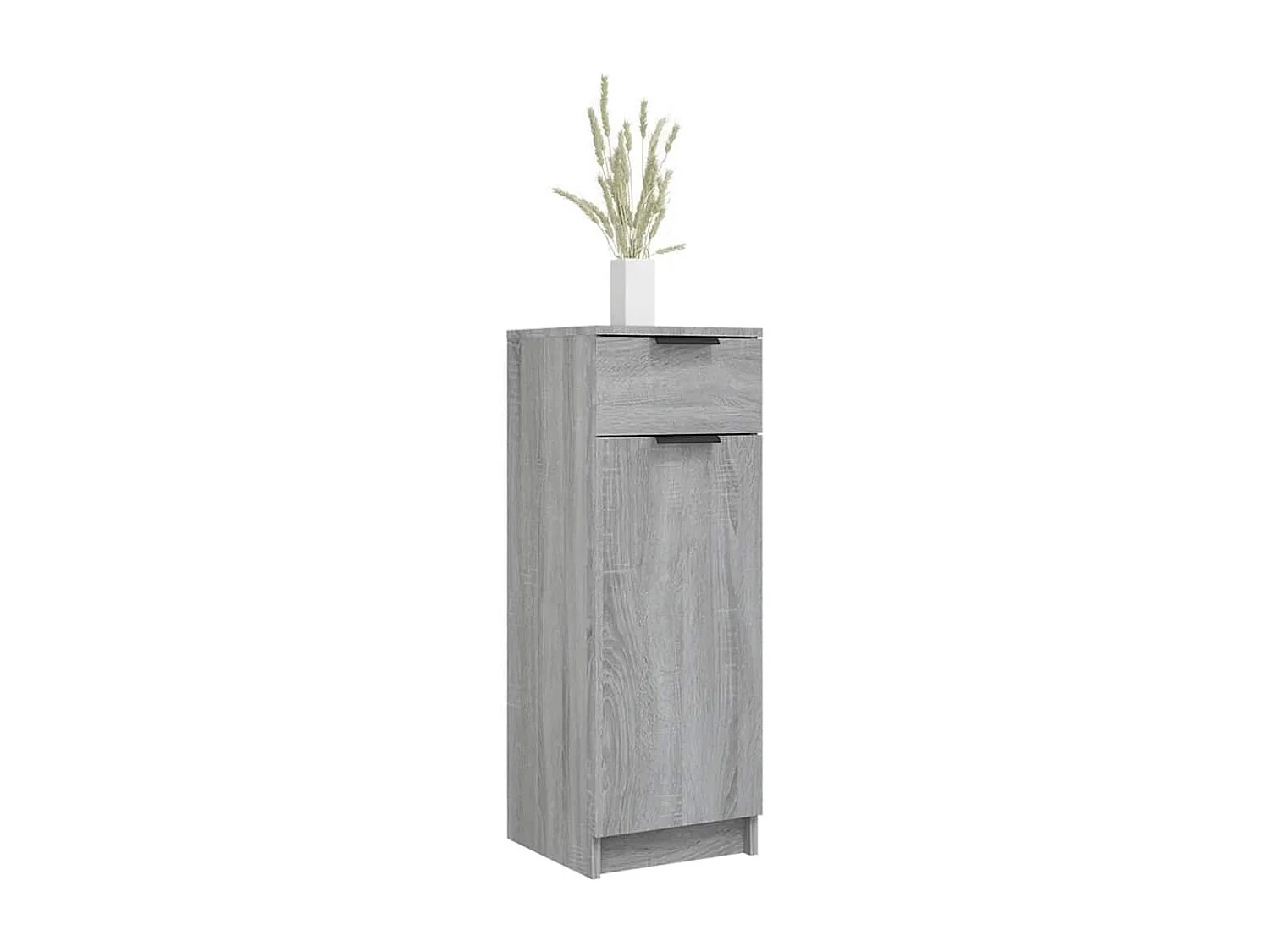 Badschrank Grau Sonoma 32x34x90 cm Holzwerkstoff