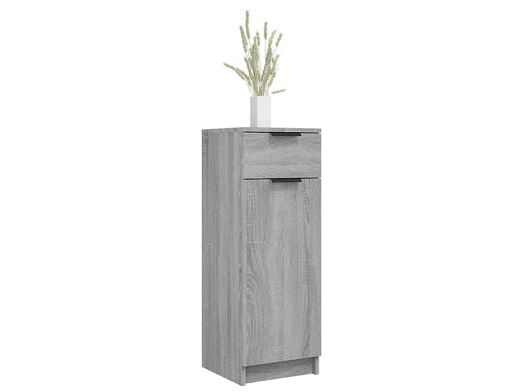 Badschrank Grau Sonoma 32x34x90 cm Holzwerkstoff