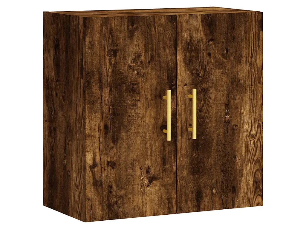 Armoire murale chêne fumé 60x31x60 cm bois d'ingénierie