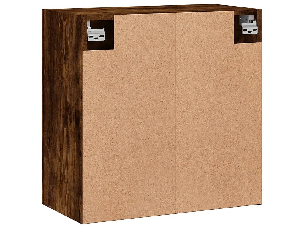 Armoire murale chêne fumé 60x31x60 cm bois d'ingénierie