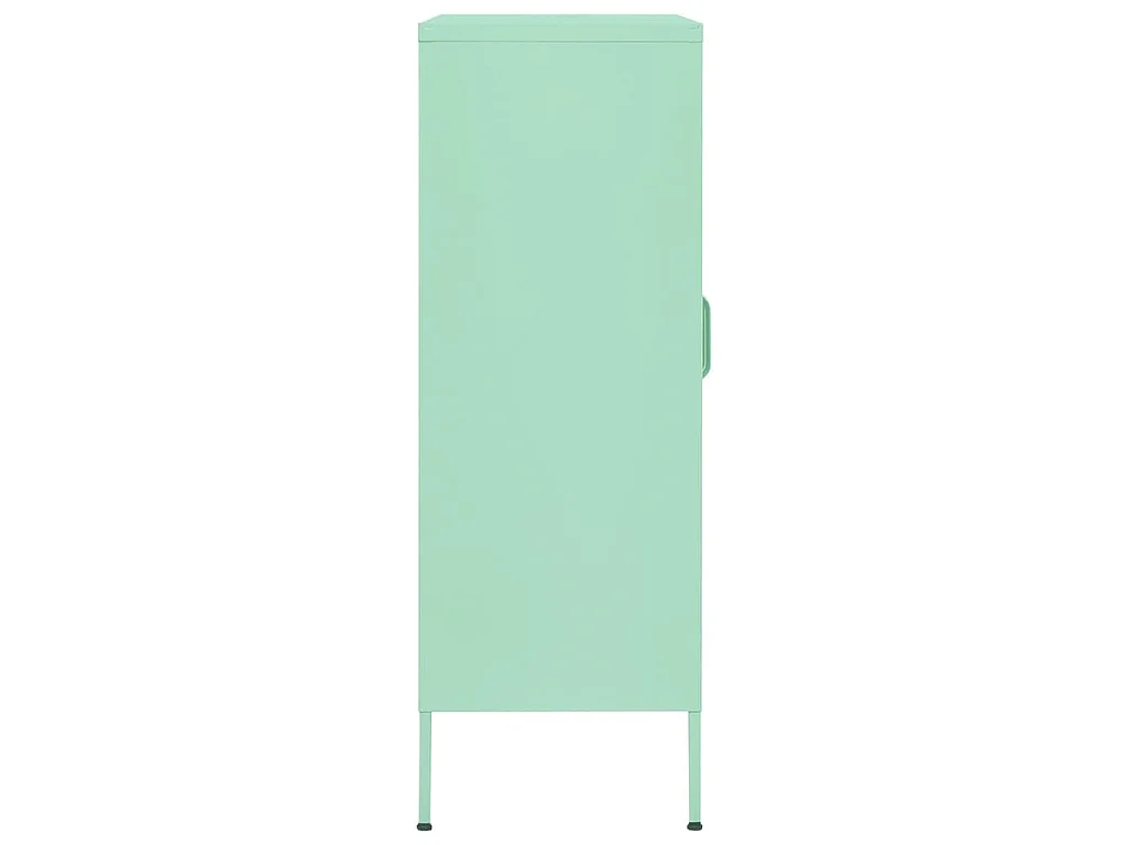 Armário de arrumação aço 80x35x101,5 cm verde-hortelã