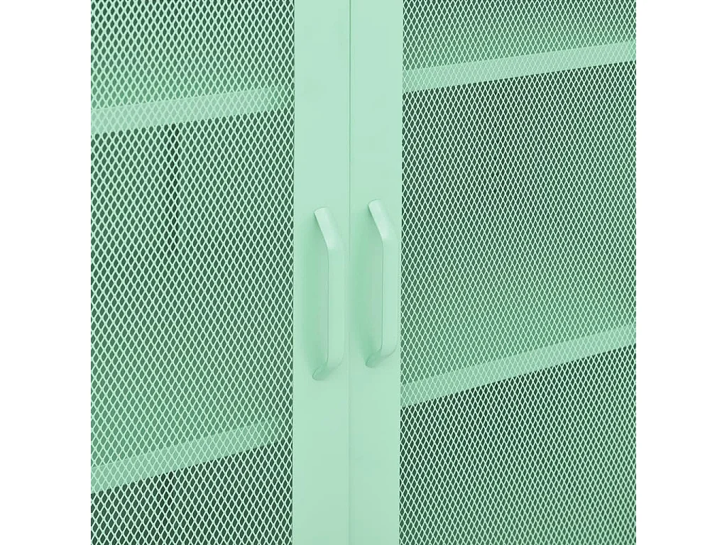Armário de arrumação aço 80x35x101,5 cm verde-hortelã